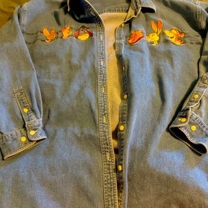 Winnie the Pooh Denim jacket shirt XXL